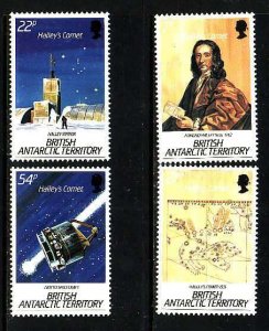 BAT-Sc#129-32- id8-unused NH set-Space-Halley's Comet-1986-