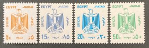 Egypt 1985-88 #o105,108-9,112, Coat of Arms, MNH.