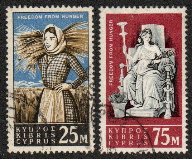 Cyprus Sc #222-223 Used