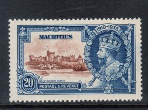 Mauritius SG #247g Very Fine Mint Original Gum Lightly Hinged Dot Variety