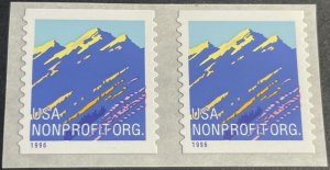 U.S.# 2904-MINT NEVER/HINGED--PAIR--NON-PROFIT ORG.--1996