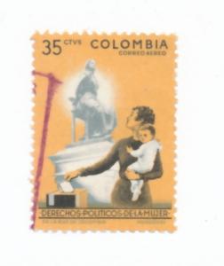 Colombia 1962 Scott C434 used - 35c, Women's political rights