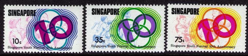 SINGAPORE SC#251-253 Youth Festival (1976) MNH