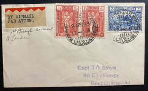 1929 Bagdad Iraq Airmail Cover To Gosport England