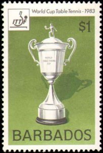 Barbados #614-616, Complete Set(3), 1983, Sports, Never Hinged