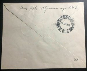 1932 Windhoek South West Africa SWA First Flight Airmail Cover To Keetmanshoop