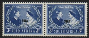 South West Africa Sc #159 Mint Hinged pair