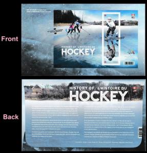 Canada 3039 History of Hockey souvenir sheet FDC 2017