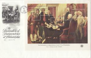 US 1686-1689 Bicentennial S/4 Artcraft U/A FDC