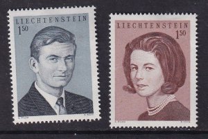 Liechtenstein   #424a-b  MH  1967  royalty