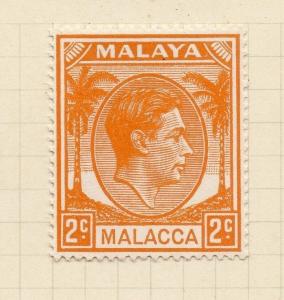 Malaya Malacca 1940s GVI Early Issue Fine Mint Hinged 2c. 027542