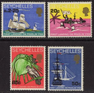 Thematic stamps SEYCHELLES 1968 PRASLIN LANDING 253/6 mint