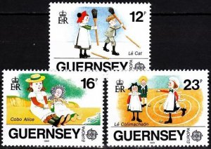 GUERNSEY 1989 EUROPA: Children's Games. Complete set, MNH