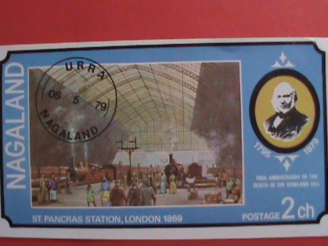 NAGALAND STAMPS: 1979   ST. PANCARAS STATION-LONDON 1869 IMPERF:  CTO-MNH S/S