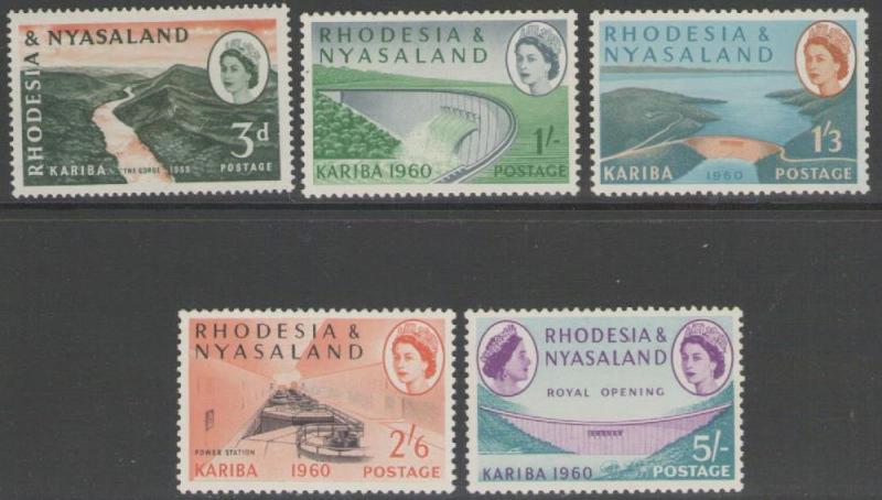 RHODESIA & NYASALAND SG32/7 1960 HYDRO-ELECTRIC SCHEME MTD MINT