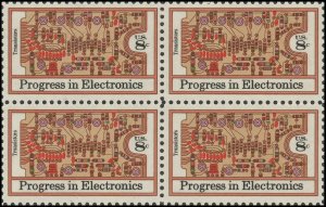 US 1501 Electronics Transistors 8c block 4 MNH 1973