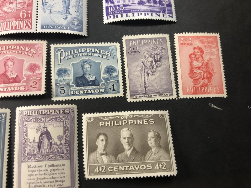 PHILIPPINES # B1-B15--MINT/NEVER HINGED----SEMI-POSTAL----1949-59