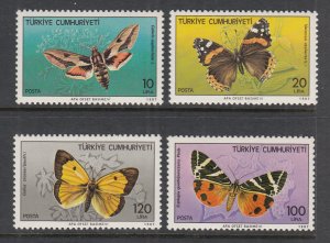 Turkey 2371-2374 Butterflies MNH VF