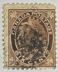 CANADA 1897 #71 Queen Victoria 'Maple Leaf' Issue - Used (CV 40$ +)