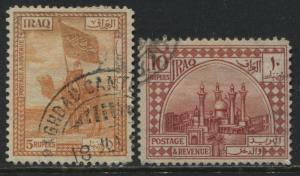 Iraq 1923-25 5 & 10 rupees used