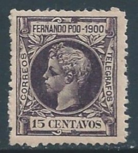 Fernando Po #79 MH 15c King Alfonso XIII Dated 1900