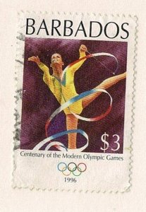 Barbados #916 used $3 olympics