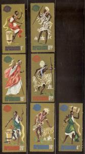 BURUNDI SC# 88-94 F-VF LH 1964