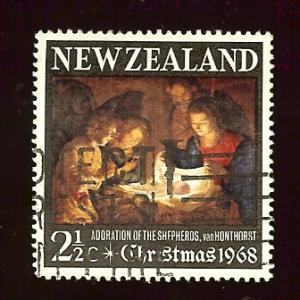 New Zealand 414 2½c Christmas, 1968 used