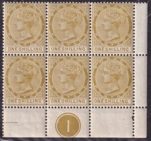 Tobago Sc# 23 QV Queen Victoria 1894 MNH 1/ block of six issue CV $48.00 