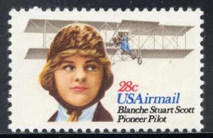 C99 * BLANCHE STUART SCOTT  * AVIATION PIONEER * U.S. Postage Stamp Mint