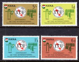 Ghana 204-207 ITU MNH VF