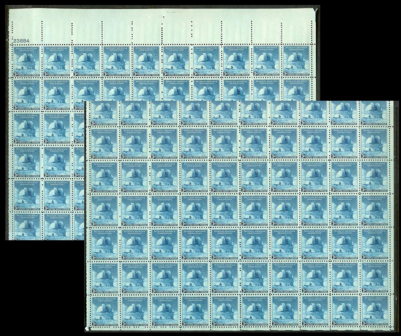 UNITED STATES (50) Complete Sheets Stamps ALL Mint Never Hinged FV=$99+