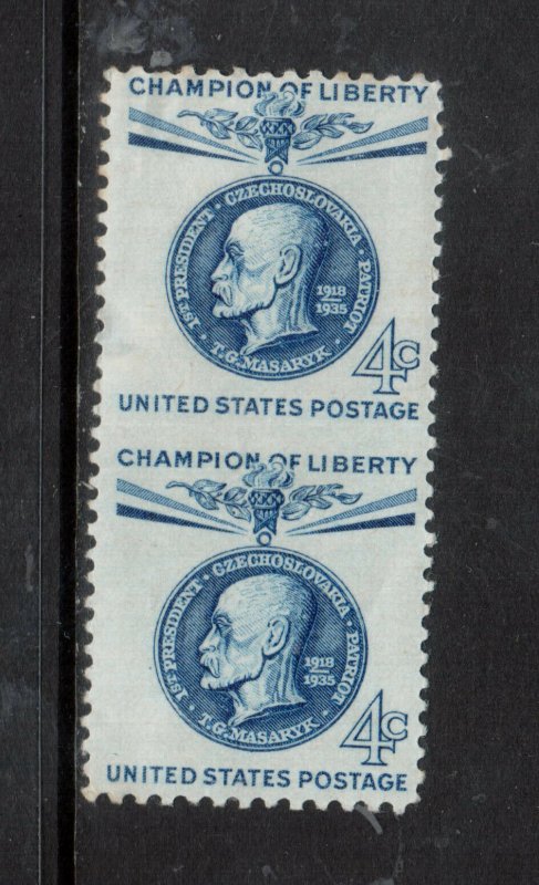 USA #1147a Extra Fine Mint Original Gum hinged Imperf Pair **With Certificate**