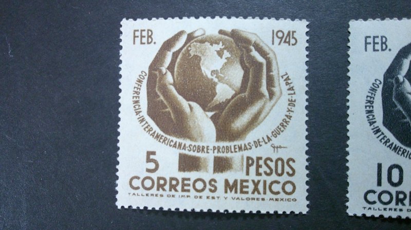 Mexico 1945 Scott# 794-795 Mint XF NH (Top 2 values from set)