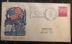 1941 USA American Base Forces Patriotic Censored Cover For United For Defense