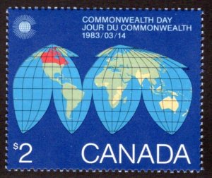 977 Scott, Canada, MNH, 1983 Map of the Earth