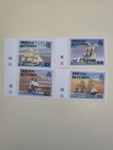 Stamps Tristan da Cunha Scott #487-90 nh