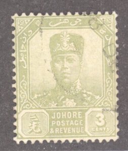 Malay States- Johore, Scott #103, Used
