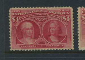 Scott #244 Columbian Hi Value Mint Stamp  (Stock #244-38)