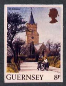 Guernsey 1984 Pictorial def 8p full colour imperf die pro...