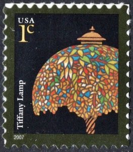 SC#3749 1¢ Tiffany Lamp Single (2007) SA