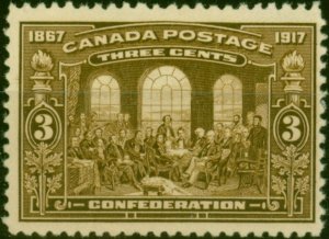 Canada 1917 3c Bistre-Brown SG224 Fine LMM 