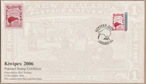 New Zealand 2006 Kiwipex Christchurch Exhibition Cover CTO