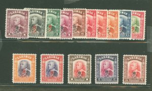 Sarawak #159-173 Unused Single (Complete Set)