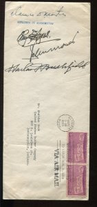 4 Governor (Washington, N Dakota, S. Dakota & Montana) SIgned Cover 939i