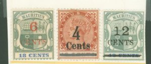 Mauritius #113/116-117 Unused Single (Complete Set)