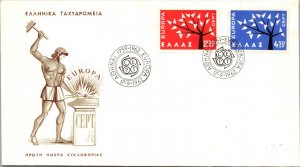 Greece FDC 1962 - CEPT Europa - Athens - F29605
