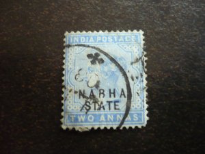 Stamps-Indian Convention State Nabha-Scott#15 - Used Part Set of 1 Stamp