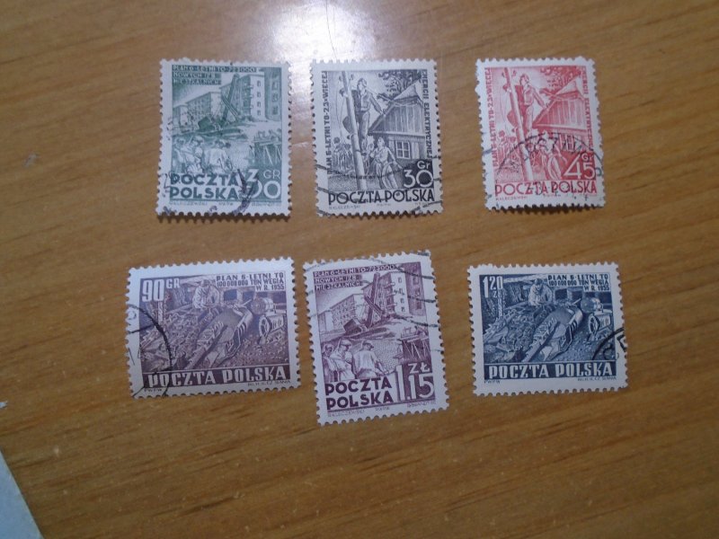 Poland  #  528-33  used