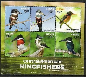 Nevis Stamp 1892  - Central American Kingfishers